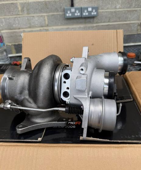 New turbocharger ready to be fitted at Elite Mechanics
